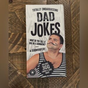 Totally Embarrassing Dad Jokes In A Box- 300 Jokes- Dad Gift New